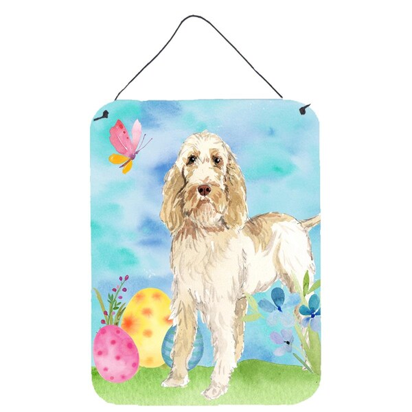 Carolines Treasures Easter Eggs Spinone Italiano Wall or Door Hanging Prints - CK1897DS1216