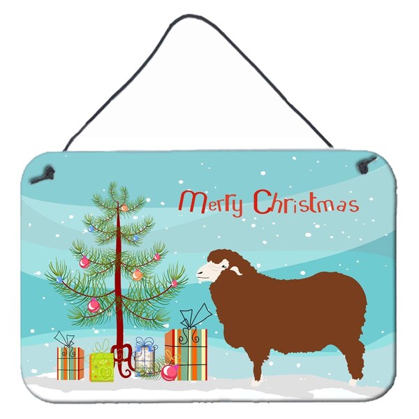 Carolines Treasures Merino Sheep Christmas Wall or Door Hanging Prints - BB9348DS812