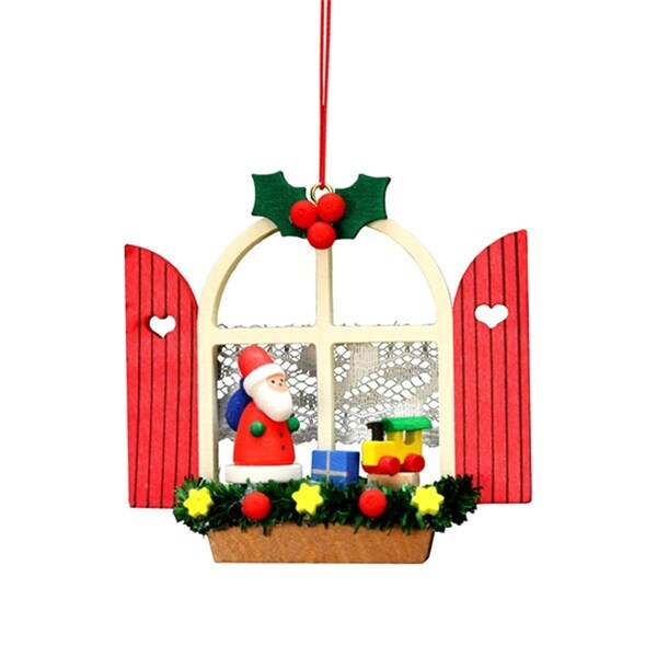 Ulbr ULBR 10-0570 Christian Ulbricht Ornament - Window with Santa - 10-0570