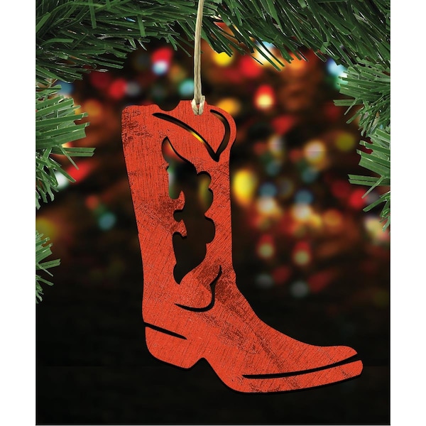 Designocracy Cowboy Boots Wooden Magnet - 99914M