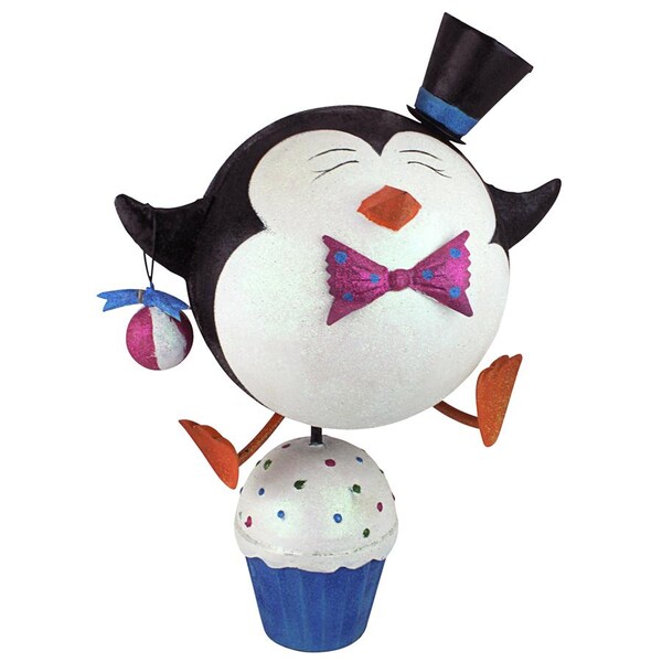 Design Toscano Cupcake Chorus Line Ginger the Holiday Penguin Statue - FU571808