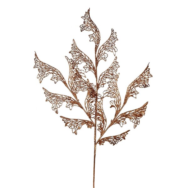 Vickerman 27 in. Copper Glitter Coral Bell Spray, 12PK - L191528