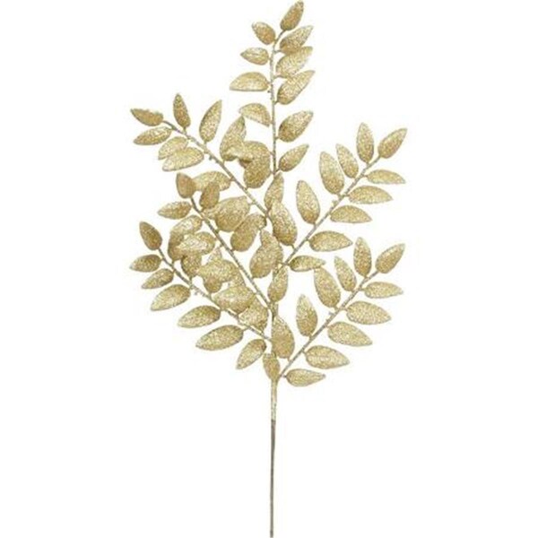 Vickerman Rose Gold Honey Locust Glitter Leaf Spray, 22 in., 6PK - L147958