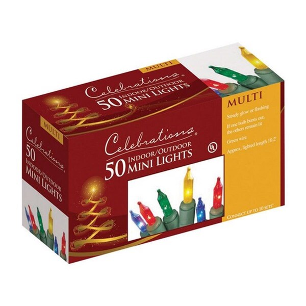 Goldengifts 4051-71 Multi-Color 50 Mini Light Set - Multi-Color - GO3313081
