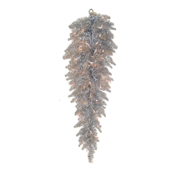 Vickerman 36 in. Unlit Silver Fir Tear Drop with 96 Tip Count, 12PK - K166907