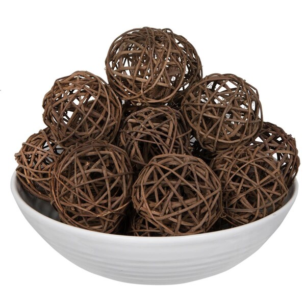 Vickerman 4 in. Lata Ball, Natural Brown - 25 Piece - H7LABL000