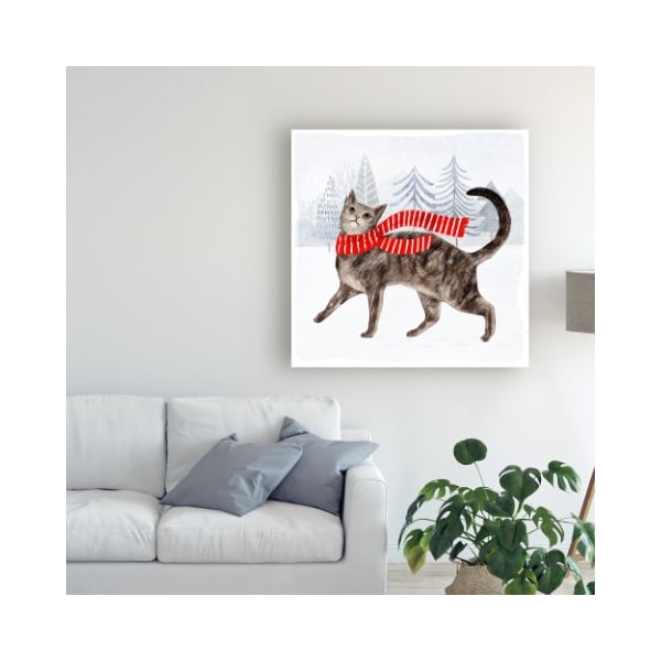 Trademark Fine Art Victoria Borges 'Christmas Cats And Dogs I' Canvas Art, 35x35 - WAG13422-C3535GG