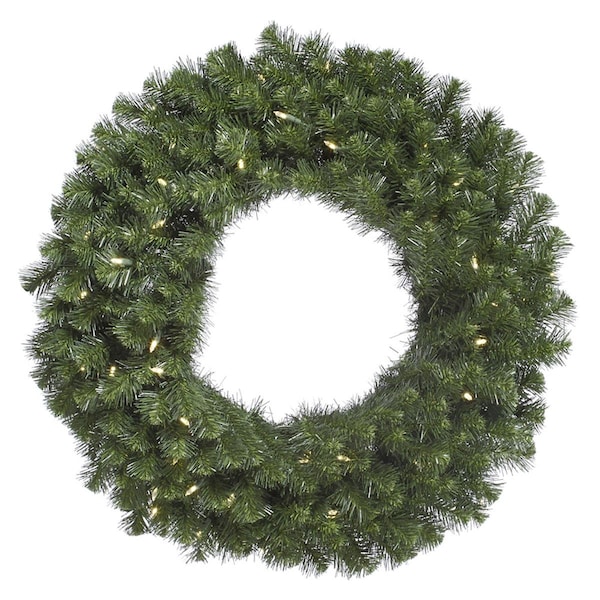 Vickerman 42 in. Douglas Fir Artificial Christmas Wreath with 150 Warm White LED Light & 370 Tip Count, 2PK - A808842LED