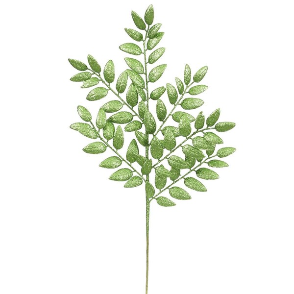 Vickerman 22 in. Green Glitter Honey Locust Artificial Christmas Spray, 6 per Bag, 24PK - L147904