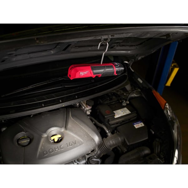 Milwaukee Tool Cordless Ratchet Kit, 12V DC, Drive Size 3/8 in, Includes Battery (1.5 Ah) - 2457-21, 2351-20