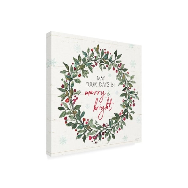 Trademark Fine Art Anne Tavoletti 'Holiday On The Farm Ix Merry And Bright' Canvas Art, 35x35 - WAP10303-C3535GG