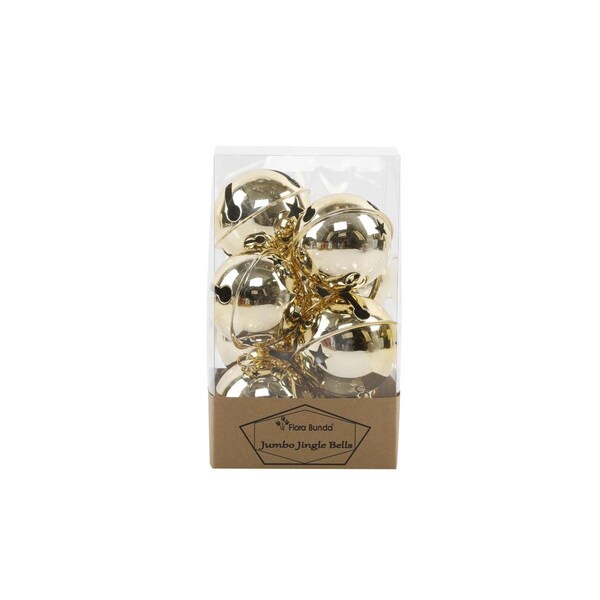 Flora Bunda Bells 12PCS in PVC Box, Gold - CH2119E-GD