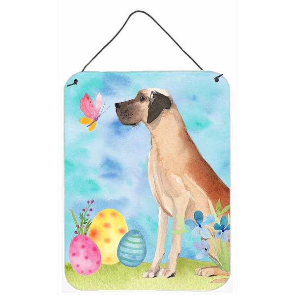 Carolines Treasures Fawn Natural Great Dane Easter Wall or Door Hanging Print - BB9628DS1216