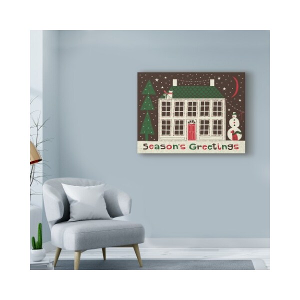 Trademark Fine Art Michael Mullan 'Jolly Holiday Home' Canvas Art, 35x47 - WAP08566-C3547GG