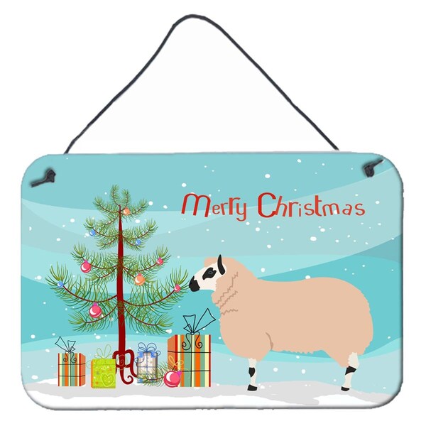 Carolines Treasures Kerry Hill Sheep Christmas Wall or Door Hanging Prints - BB9346DS812