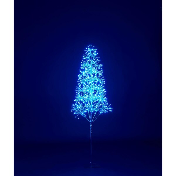 Queens Of Christmas 5 ft. Blue Starburst LED Tree - LED-TR3D05-LBL