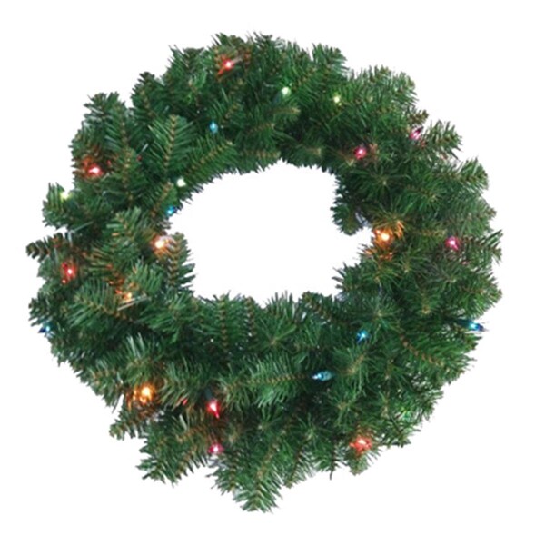 Puleo Asia  24 in. Holiday wonderland Multi Artificial Wreath - 224074