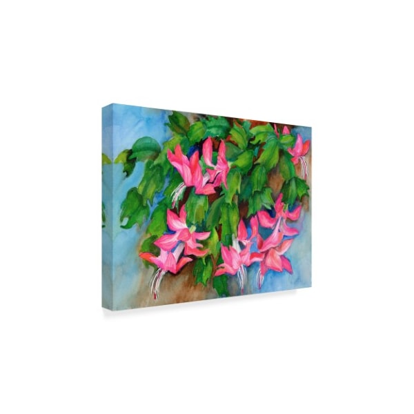 Trademark Fine Art Joanne Porter 'Christmas Cactus' Canvas Art, 24x32 - ALI30442-C2432GG