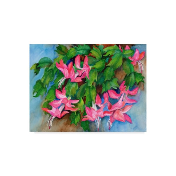 Trademark Fine Art Joanne Porter 'Christmas Cactus' Canvas Art, 24x32 - ALI30442-C2432GG