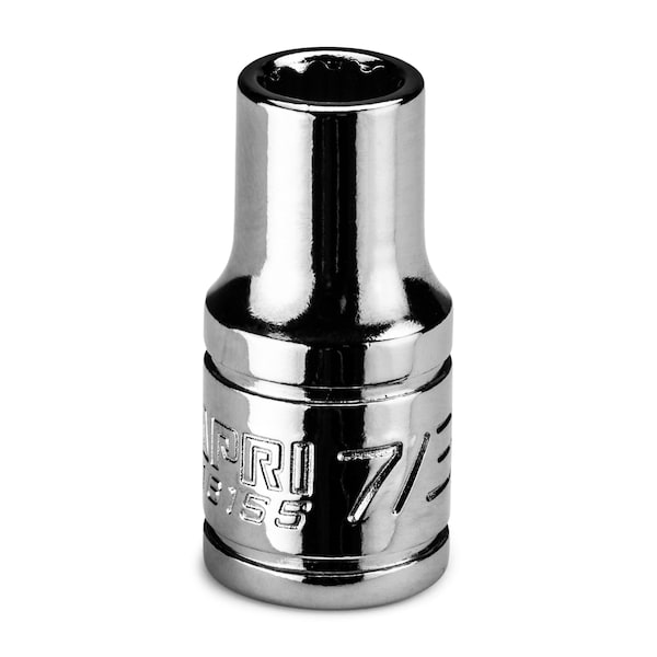 Capri Tools 1/4 in Drive 7/32 in 12-Point SAE Shallow Socket - CP16155