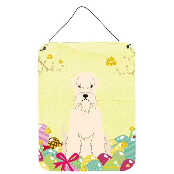 Carolines Treasures Easter Eggs Soft Coated Wheaten Terrier Wall or Door Hanging Prints - BB6061DS1216
