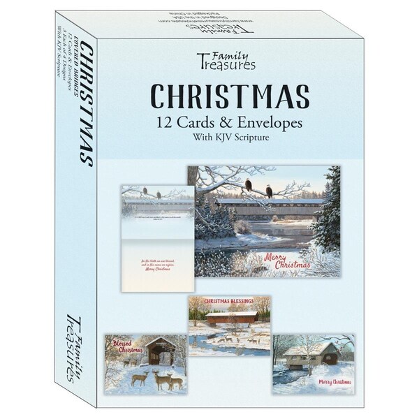 Go-Go Covered Bridges Christmas Boxed Card, 12PK - GO3321694