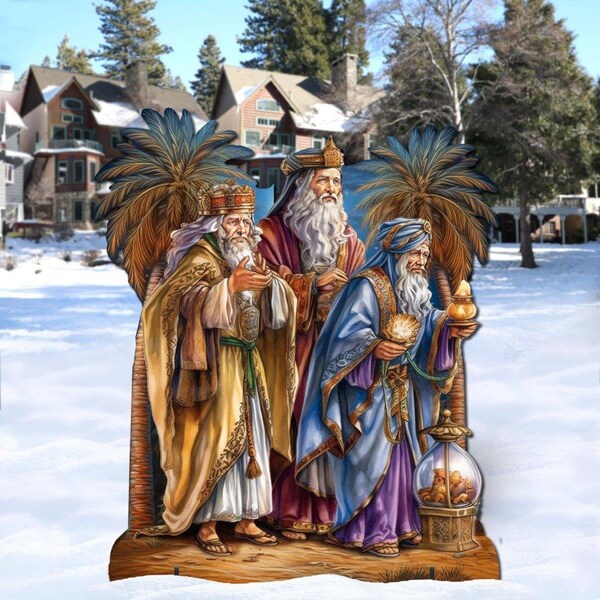 Instrumento 32 x 27 in. Three Wise Men Outdoor Nativity Holiday Decor - IN3507622