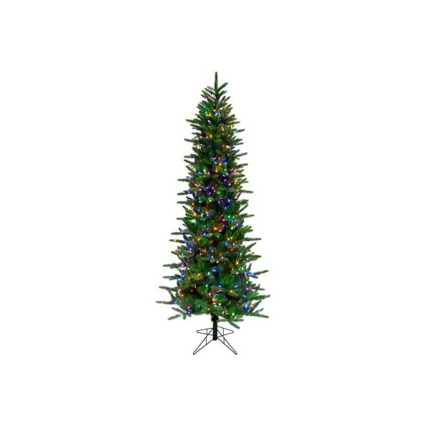 Almo Fulfillment Services Fraser Hill Farm Artificial Christmas Tree - 6.5 Ft. Carmel Pine - Multi LED Lights - FFCP065-6GR