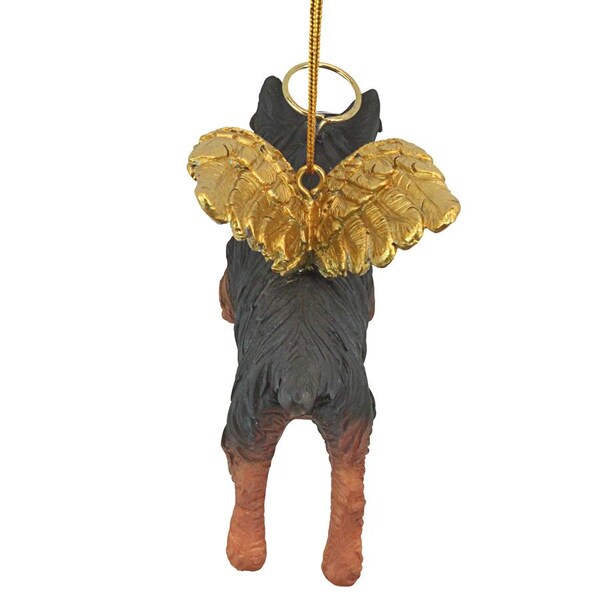 Design Toscano Honor the Pooch: Yorkie Holiday Dog Angel Ornament - JH170737