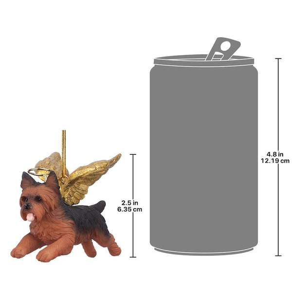 Design Toscano Honor the Pooch: Yorkie Holiday Dog Angel Ornament - JH170737