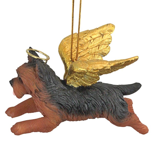 Design Toscano Honor the Pooch: Yorkie Holiday Dog Angel Ornament - JH170737