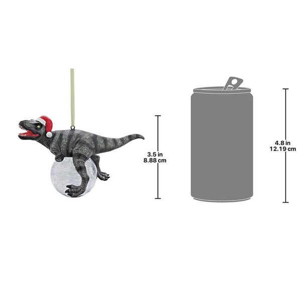 Design Toscano Blitzer, the T-Rex Holiday Ornament, PK 3 - QS993320