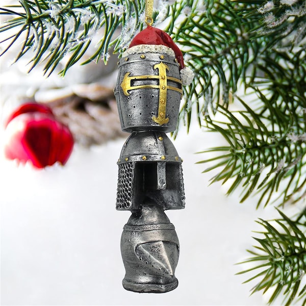 Design Toscano Medieval Helms Totem Holiday Ornament - QS4039