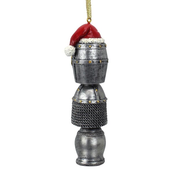 Design Toscano Medieval Helms Totem Holiday Ornament - QS4039