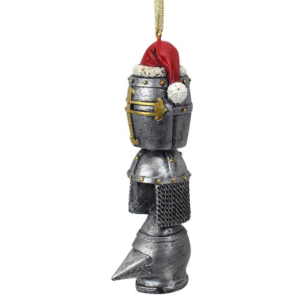 Design Toscano Medieval Helms Totem Holiday Ornament - QS4039