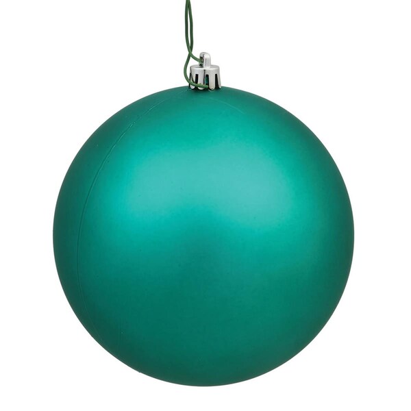 Vickerman Sea Foam Matte UV Drilled Ball Ornament, 6 in., 4PK - N591544DMV