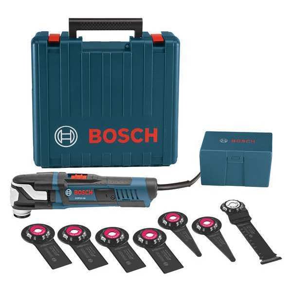Bosch Oscillating Tool Kit, 120 V AC, Corded, 3.6  Degrees Oscillation Angle, Starlock Max Series - GOP55-36C1