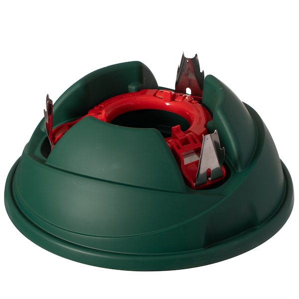 Gardenised Indoor Automatic Green Christmas Tree Stand With Water Reservoir, Adjustable Metal Claws - QI004591
