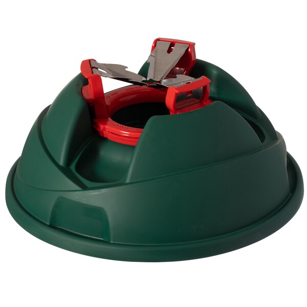 Gardenised Indoor Automatic Green Christmas Tree Stand With Water Reservoir, Adjustable Metal Claws - QI004591