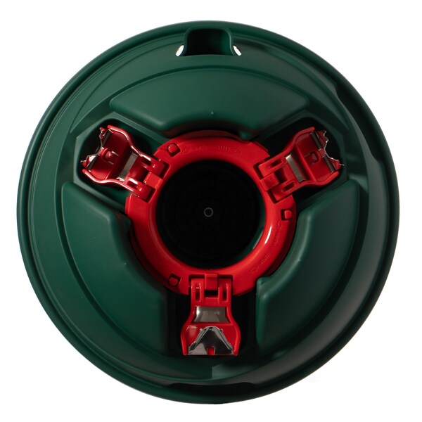 Gardenised Indoor Automatic Green Christmas Tree Stand With Water Reservoir, Adjustable Metal Claws - QI004591
