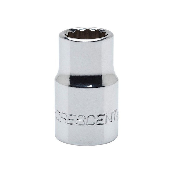 Weller Crescent 13 mm X 3/8 in. drive Metric 12 Point Standard Socket 1 pc - CDS43N