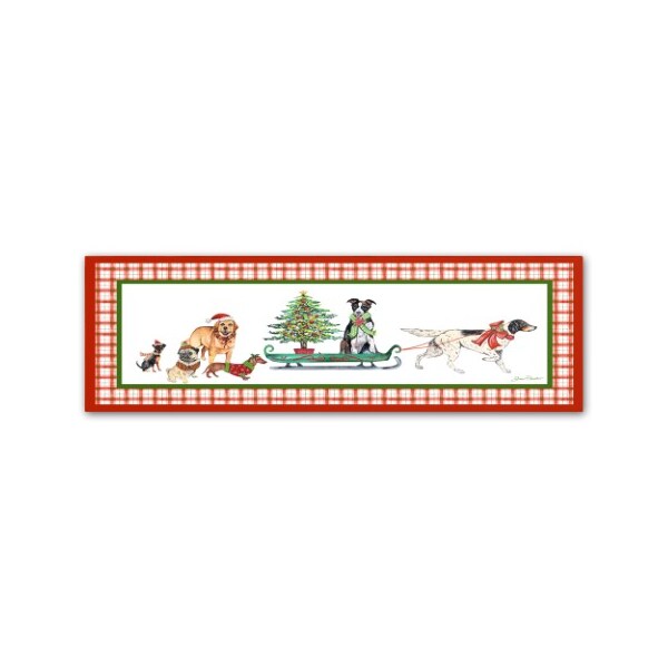 Trademark Fine Art Jean Plout 'Christmas Parade 1' Canvas Art, 16x47 - ALI17265-C1647GG