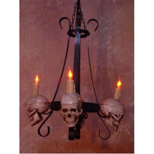 Perfectpretend Chandelier Skull-Metal  4 Medium Skulls on Metal Frame - PE1413060