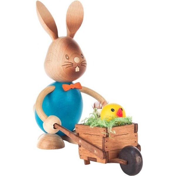 Alexander Taron Alexander Taron 224-648-8 Dregeno Easter Figure - Rabbit with Wheelbarrow - 224-648-8