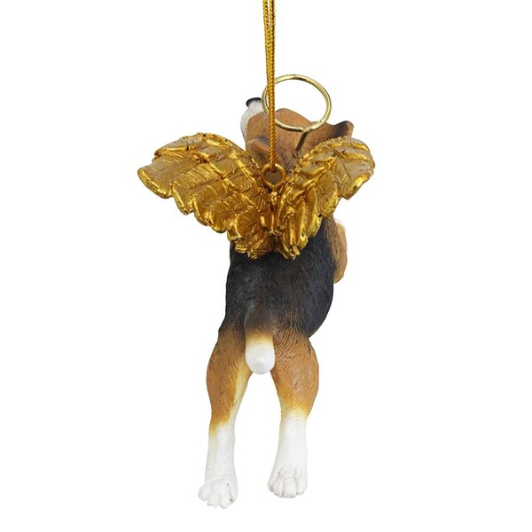 Design Toscano Honor the Pooch: Beagle Holiday Dog Angel Ornament - JH170713