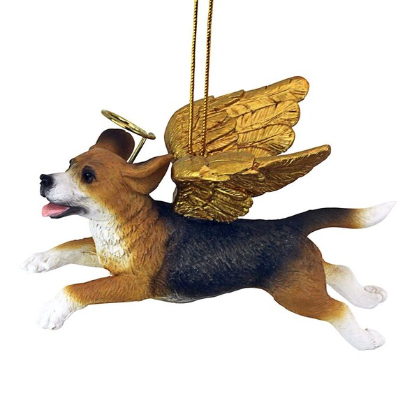 Design Toscano Honor the Pooch: Beagle Holiday Dog Angel Ornament - JH170713