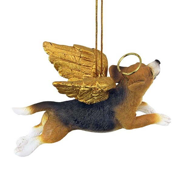 Design Toscano Honor the Pooch: Beagle Holiday Dog Angel Ornament - JH170713