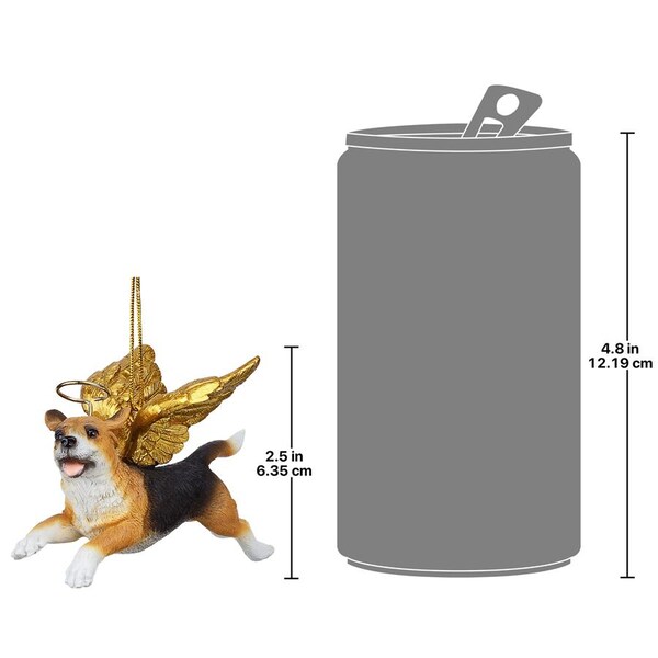 Design Toscano Honor the Pooch: Beagle Holiday Dog Angel Ornament - JH170713