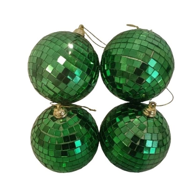 Santas Forest Ornament, 80 mm, Faceted, Plastic and Foam, Assorted - 99954