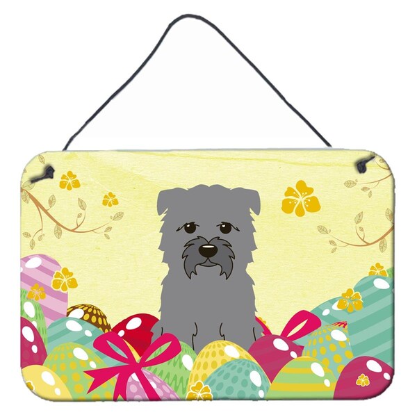 Carolines Treasures Easter Eggs Glen of Imal Grey Wall or Door Hanging Prints - BB6059DS812
